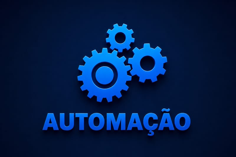 Ilustração 3D de engrenagens azuis — categoria Automação